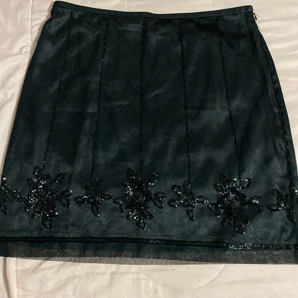 Sequins Black Mini skirt from Ann Taylor